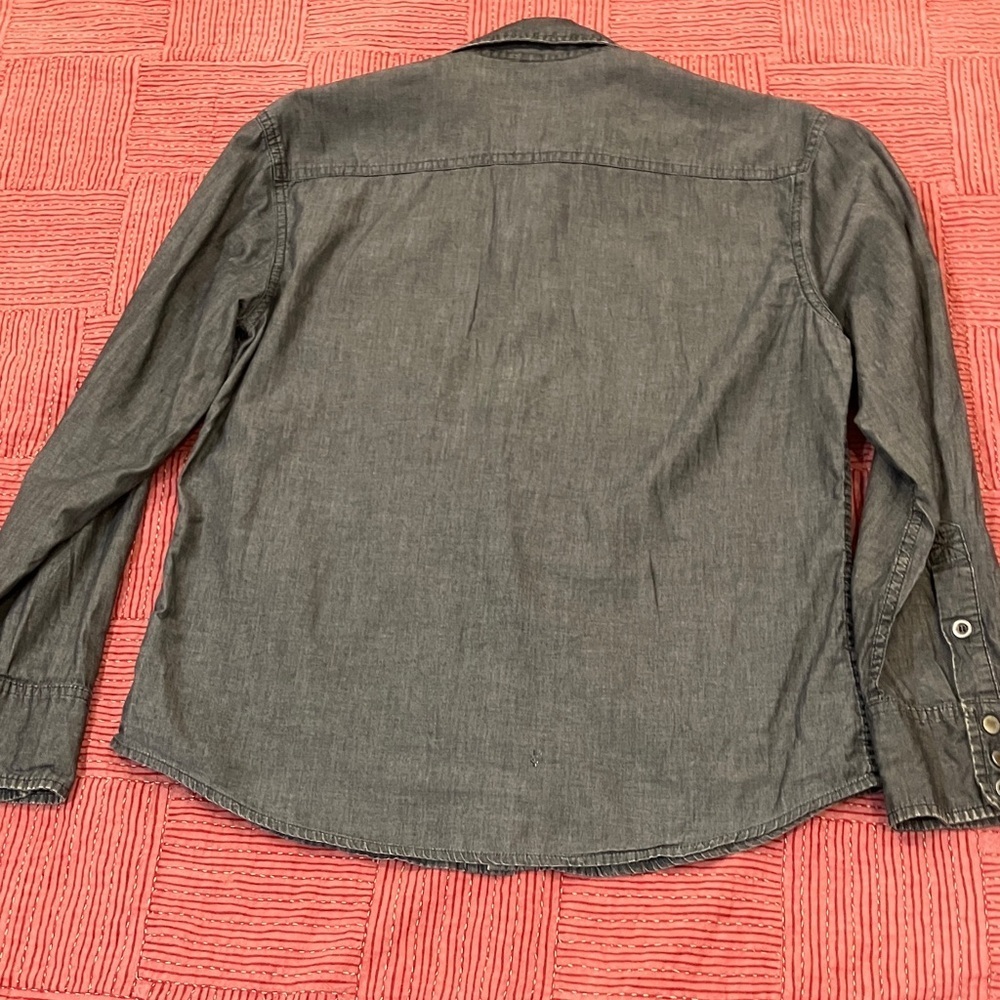 Super brand Men's size small Dark Gray Casual Button Down Shirt - Picture 13 of 14